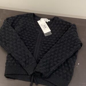 Molly Bracken Black Textured Cardigan